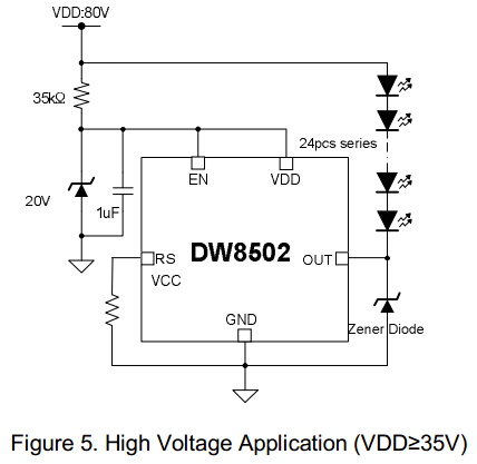DW8502大功率工業(yè)LED驅(qū)動(dòng)電路 DONGWOON韓國(guó)動(dòng)運(yùn)科技DW8502大功率工業(yè)LED驅(qū)動(dòng)電路 高穩(wěn)定恒流輸出方案