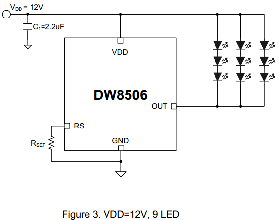 DW8506 12V 9燈串聯(lián)應用電路圖 平板背光驅(qū)動 DW8506 12V 9燈串聯(lián)應用電路圖 平板背光驅(qū)動