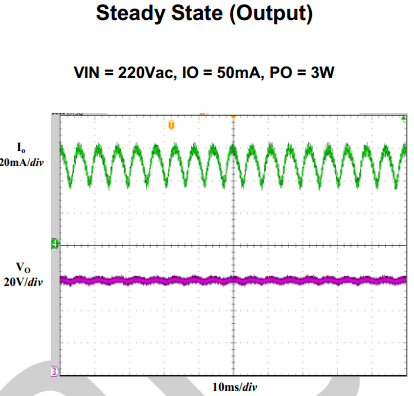 VIN = 220Vac, IO = 50mA, PO = 3W ,DW8534,DONGWOON