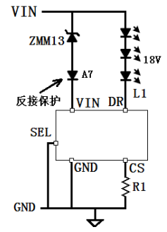 LAN1168ED 24V車燈典型應(yīng)用電路|貨車24VLED驅(qū)動方案