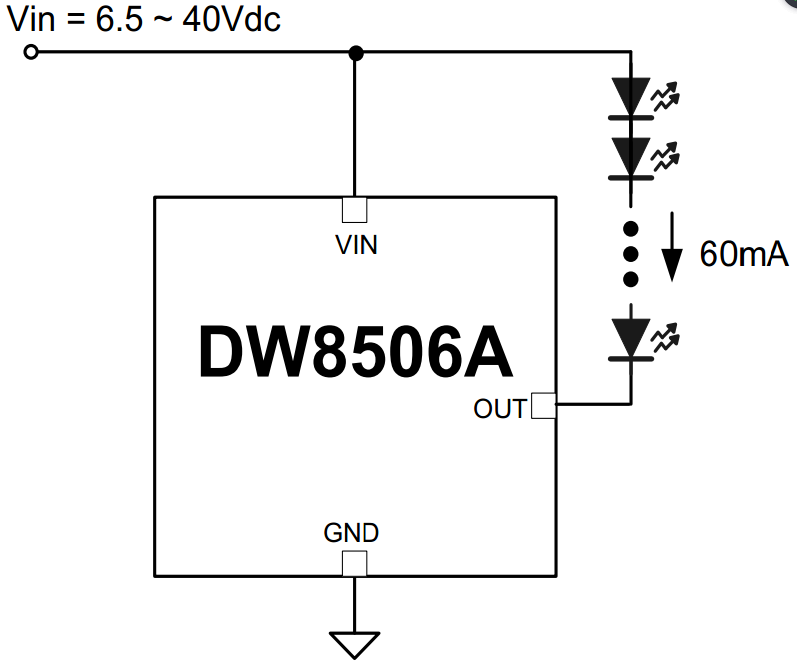 DW8506A Typical Circuit Diagram