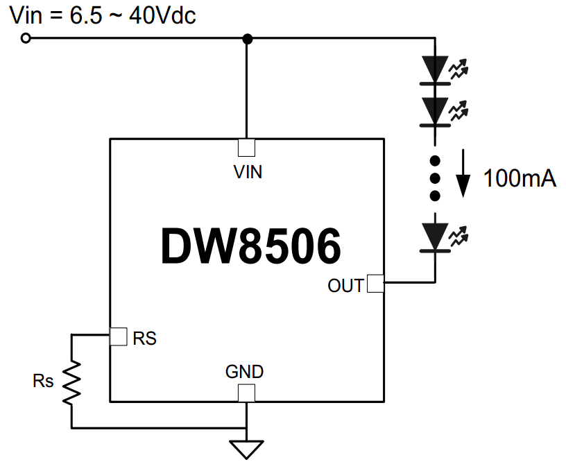 DW8506 Typical Circuit Diagram