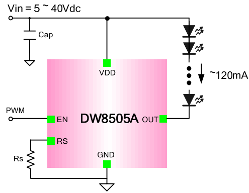 DW8505A Typical Circuit Diagram